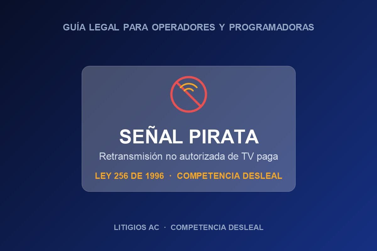 Piratería de Señales de TV: Cómo Combatirla con Competencia Desleal